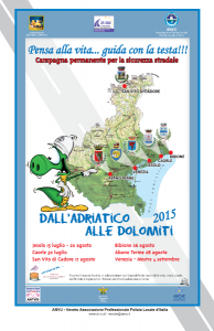 Locandina dall'adriatico alle dolomiti regionale 2015-2